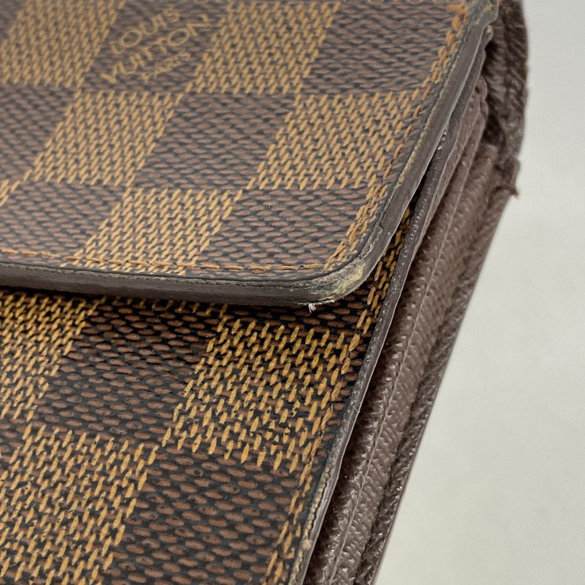 Louis Vuitton Wallet Damier Pochette Porte Monnaie Credit Ebene Coin Purse — view 7