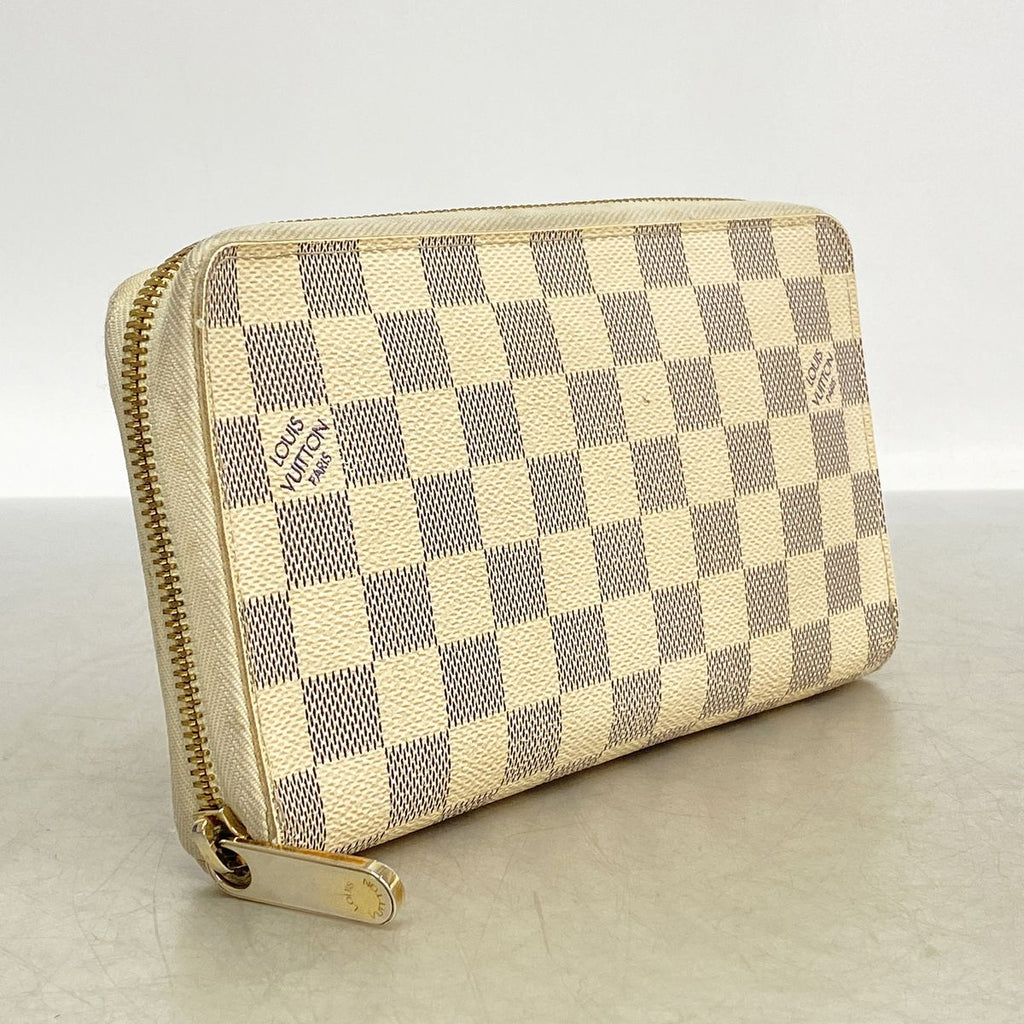 Louis Vuitton Wallet Damier Azur Zippy Organizer White — view 2