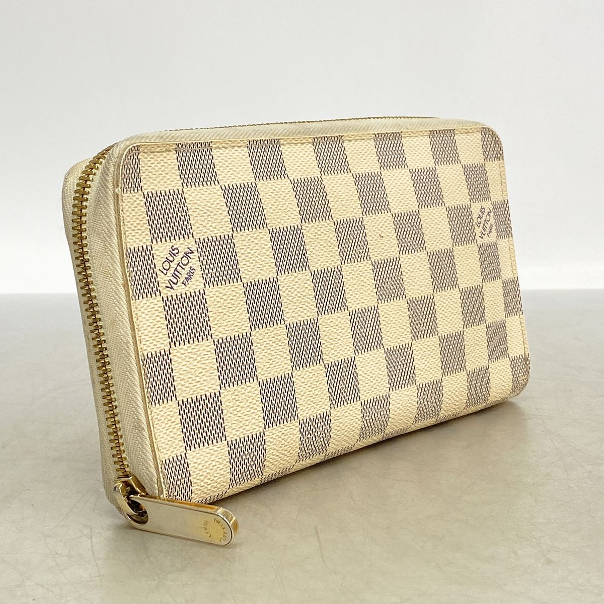 Louis Vuitton Wallet Damier Azur Zippy Organizer White — view 2