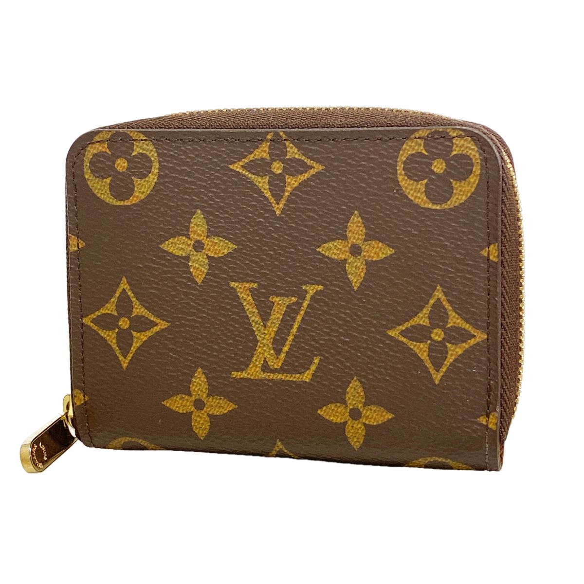 Louis Vuitton Coin Purse Monogram Zippy Brown