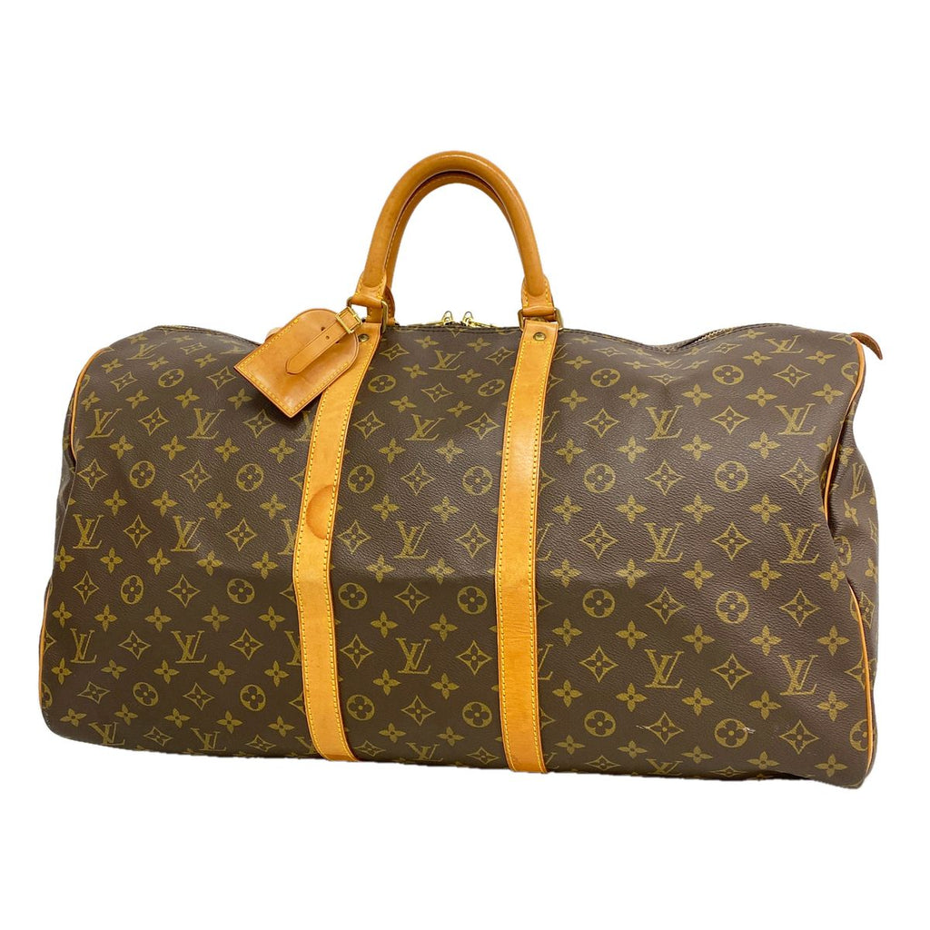 Louis Vuitton Boston Bag Monogram Keepall 55 Brown