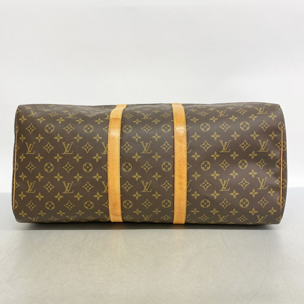 Louis Vuitton Boston Bag Monogram Keepall 55 Brown — view 3