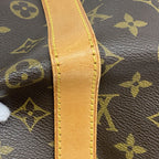 Louis Vuitton Boston Bag Monogram Keepall 55 Brown — view 7