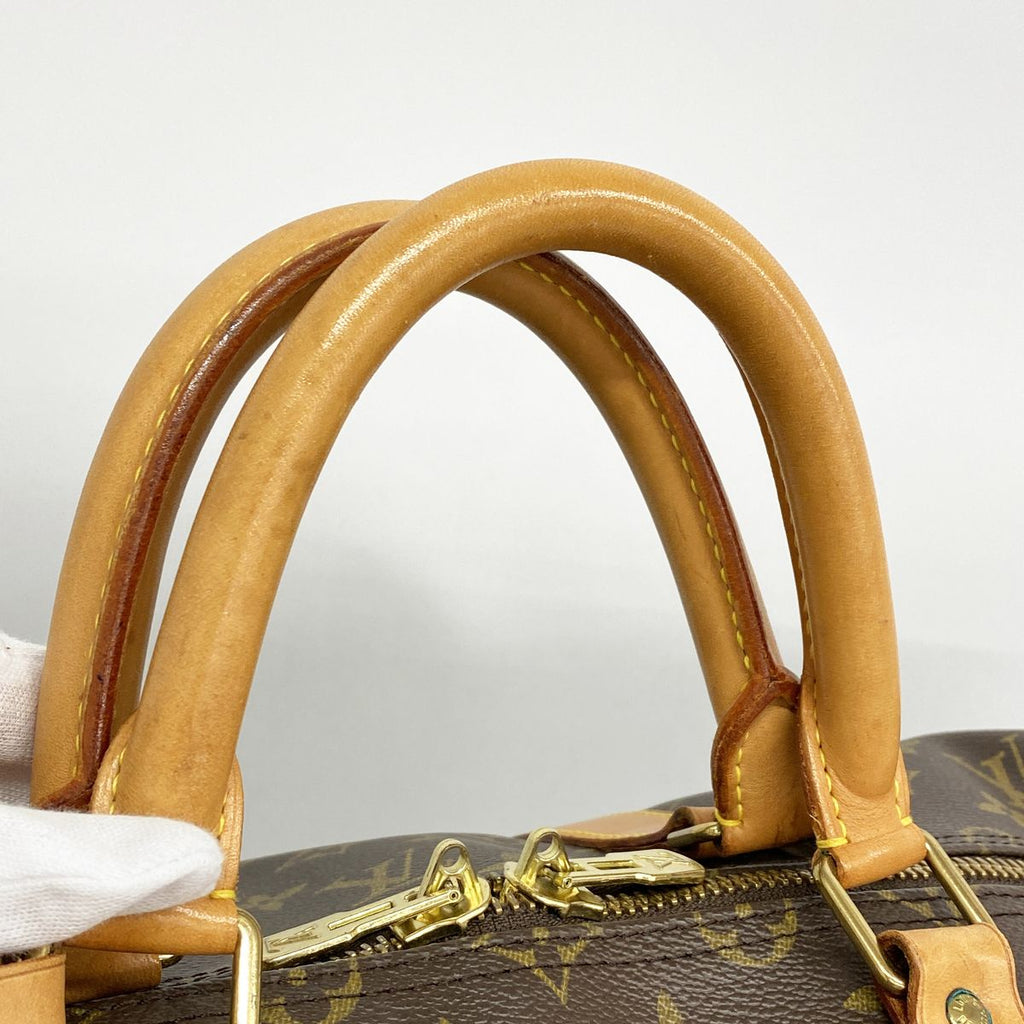 Louis Vuitton Boston Bag Monogram Keepall 55 Brown — view 8
