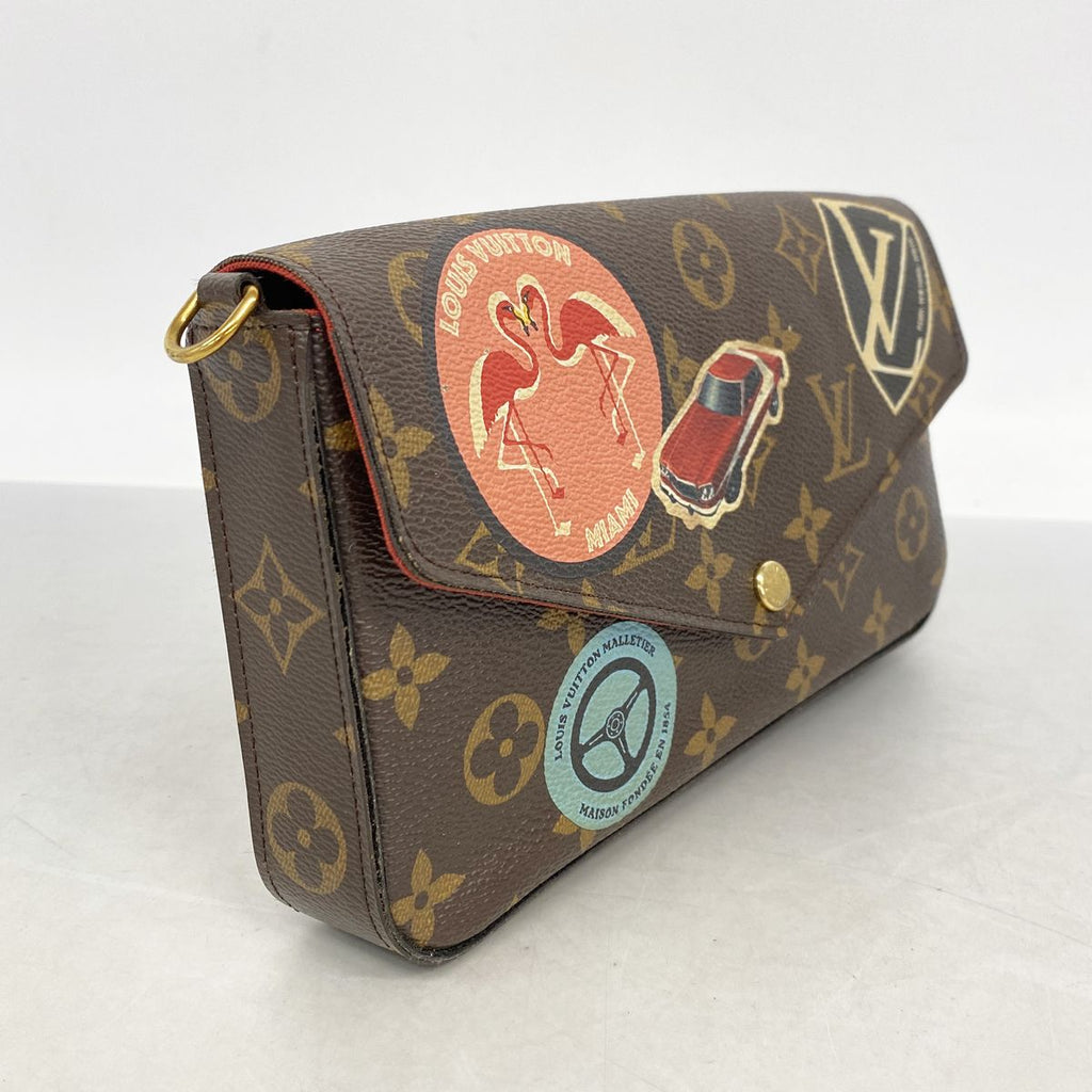 Louis Vuitton Wallet on Chain Monogram Pochette Felice Brown Shoulder Bag — view 2