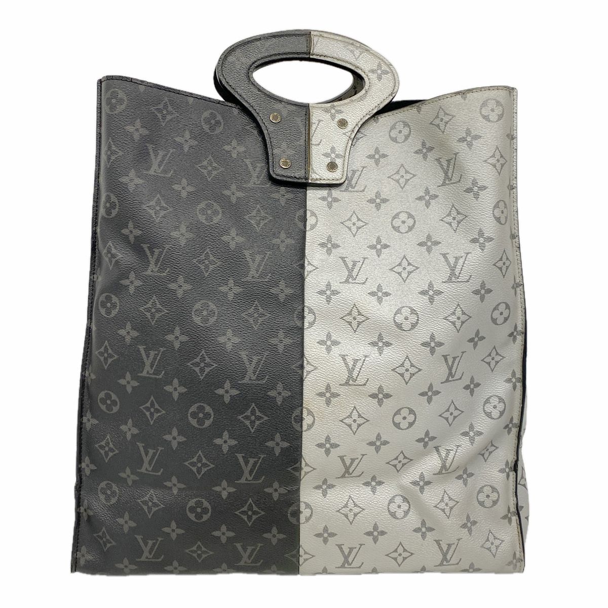 Louis Vuitton Tote Monogram Eclipse Split Black Gray