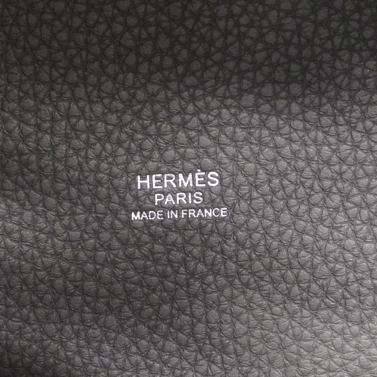 Hermes Handbag Picotin Lock PM Eclat Taurillon Clemence Swift Ardoise Gray — view 5