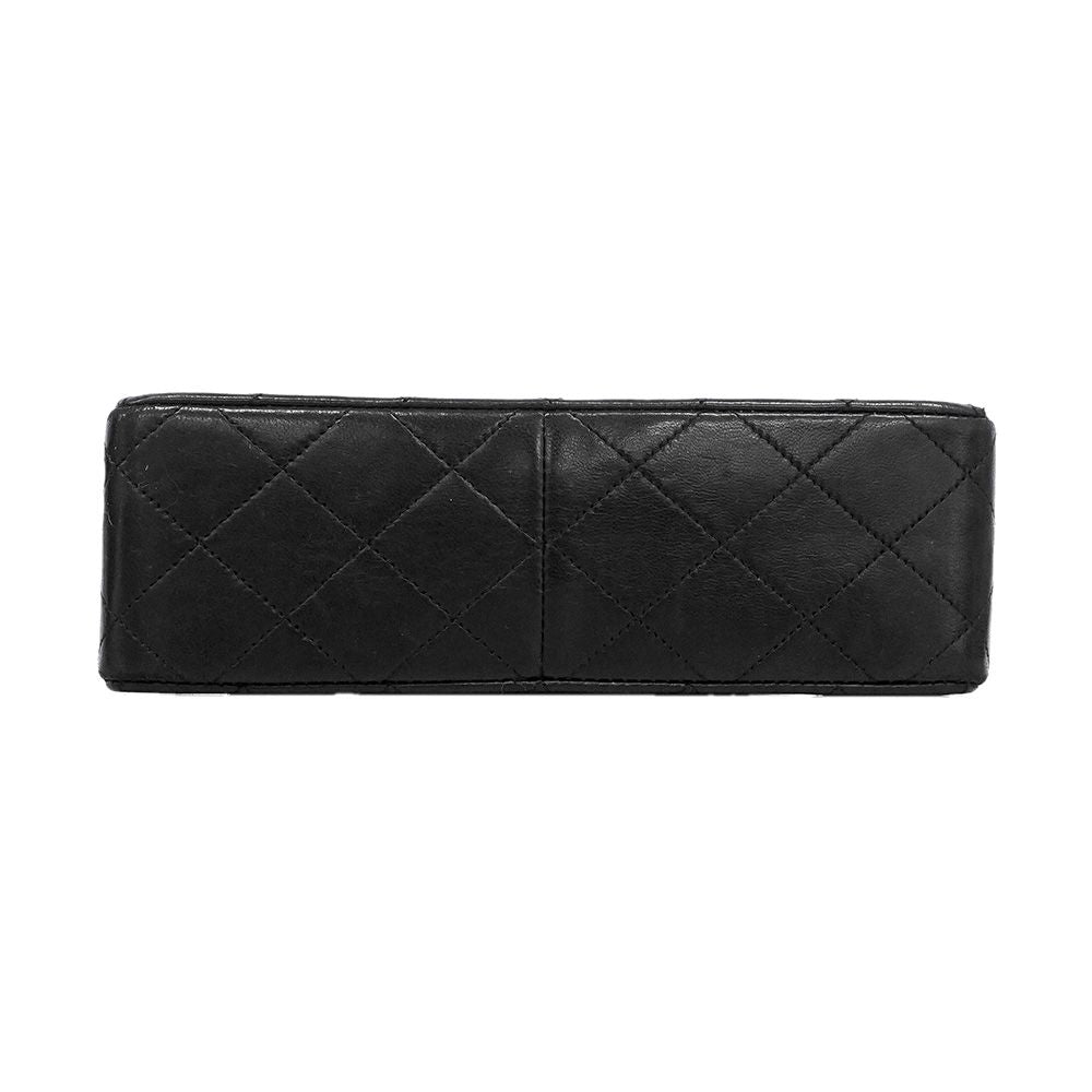 Chanel Shoulder Bag Mini Quilted Lambskin Black Gold — view 3