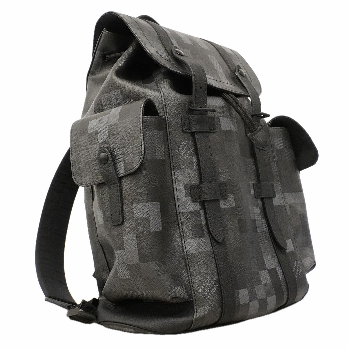 Louis Vuitton Backpack Damoflage Christopher MM Black — view 2