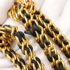 Chanel Shoulder Bag Quilted Lambskin Black Gold — view 8