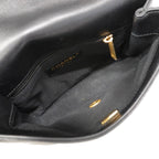 Chanel Shoulder Bag Quilted Lambskin Black Gold — view 4
