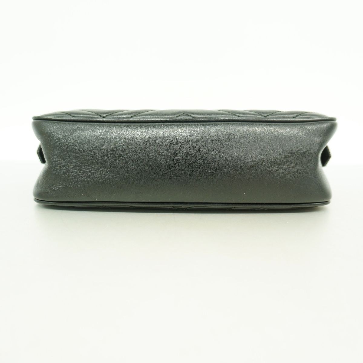 Gucci Shoulder Bag GG Marmont Leather Black Gold — view 3