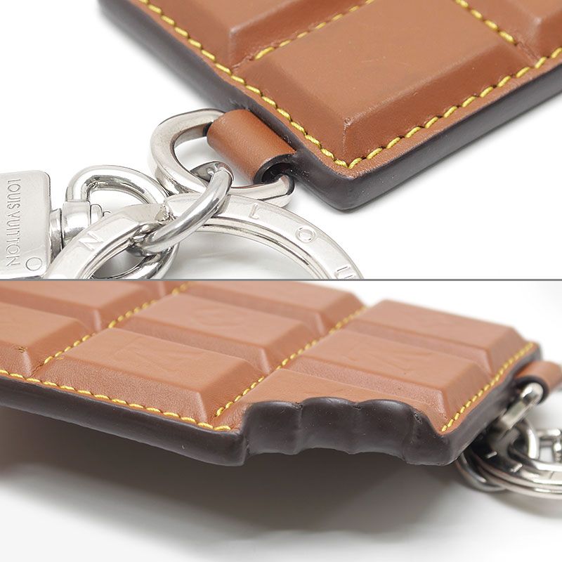 Louis Vuitton Bag Charm LV Chocolate Keychain — view 8