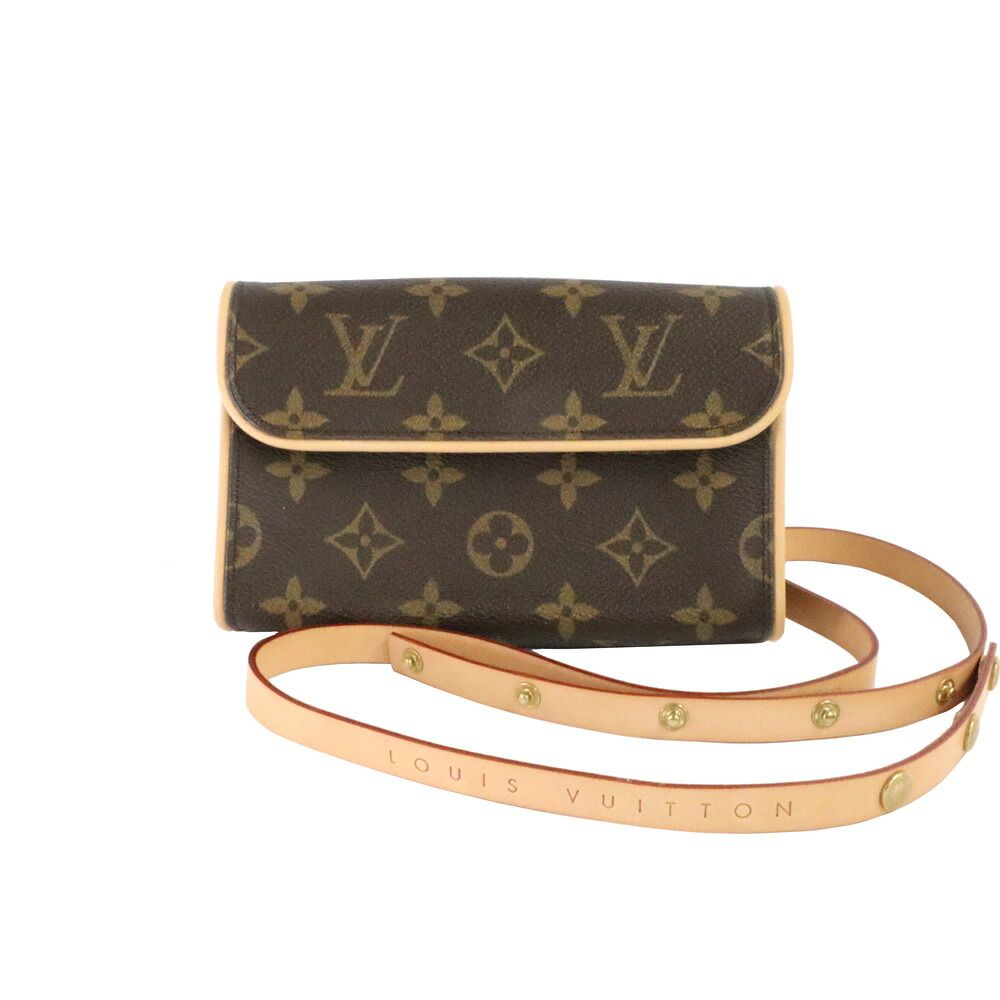 Louis Vuitton Monogram Pochette Florentine Waist Pouch Belt Bag Brown