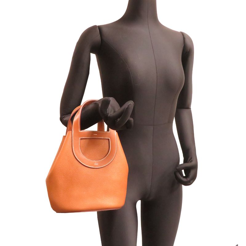 Hermes Handbag Gold — view 8
