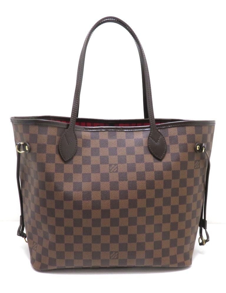 Louis Vuitton Neverfull MM Damier Tote Canvas Brown