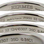 Hermes Platinum Ever Kelly Ring Diamond — view 5