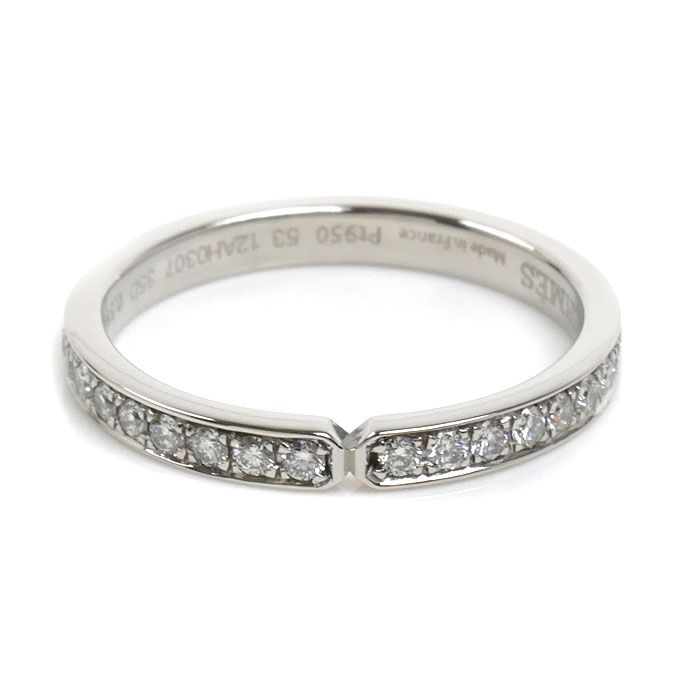 Hermes Platinum Ever Kelly Ring Diamond — view 3