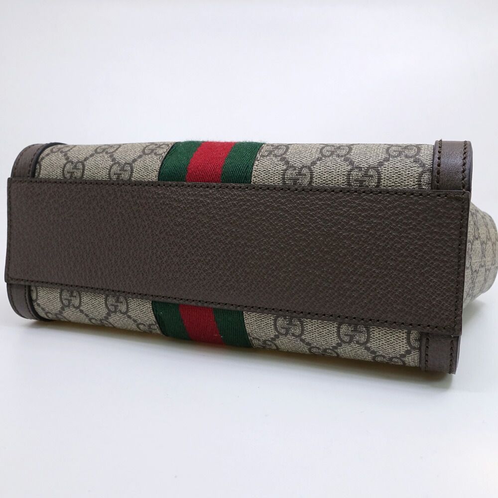 Gucci Ophidia Small Handbag 2-Way GG Supreme Canvas Gold — view 4