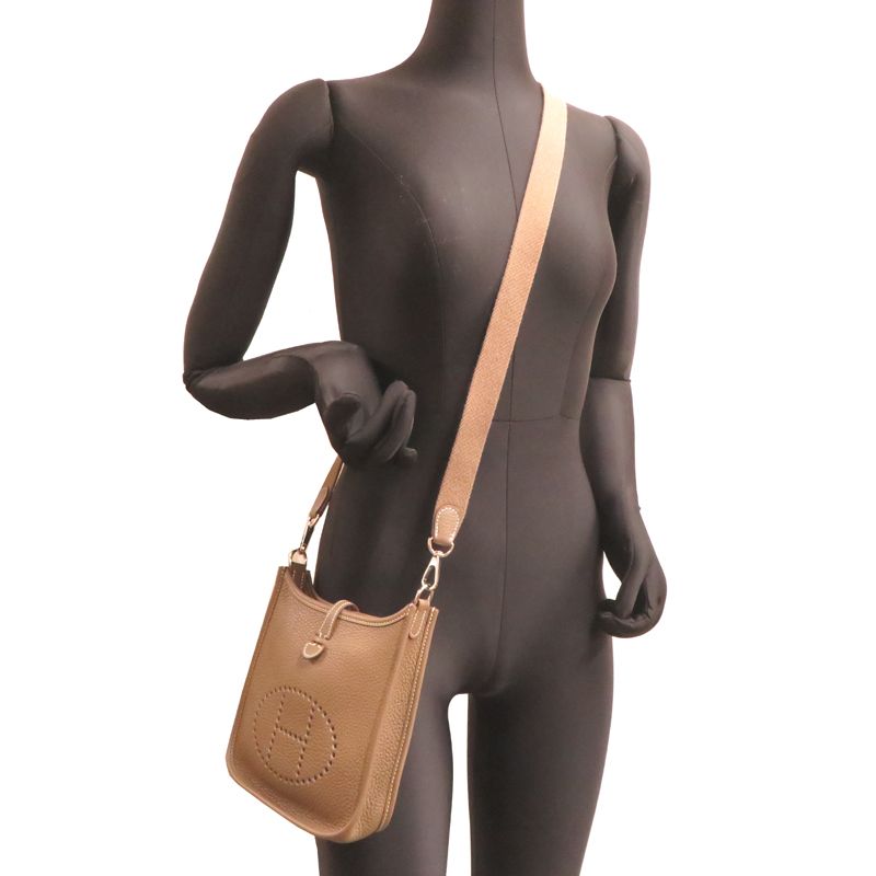 Hermes Shoulder Bag Gray — view 8