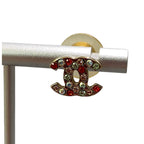 Chanel 04A CC Logo Rhinestone Earrings Multicolor — view 4