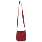 Hermes Evelyne TPM Rouge Shoulder Bag Taurillon Clemence