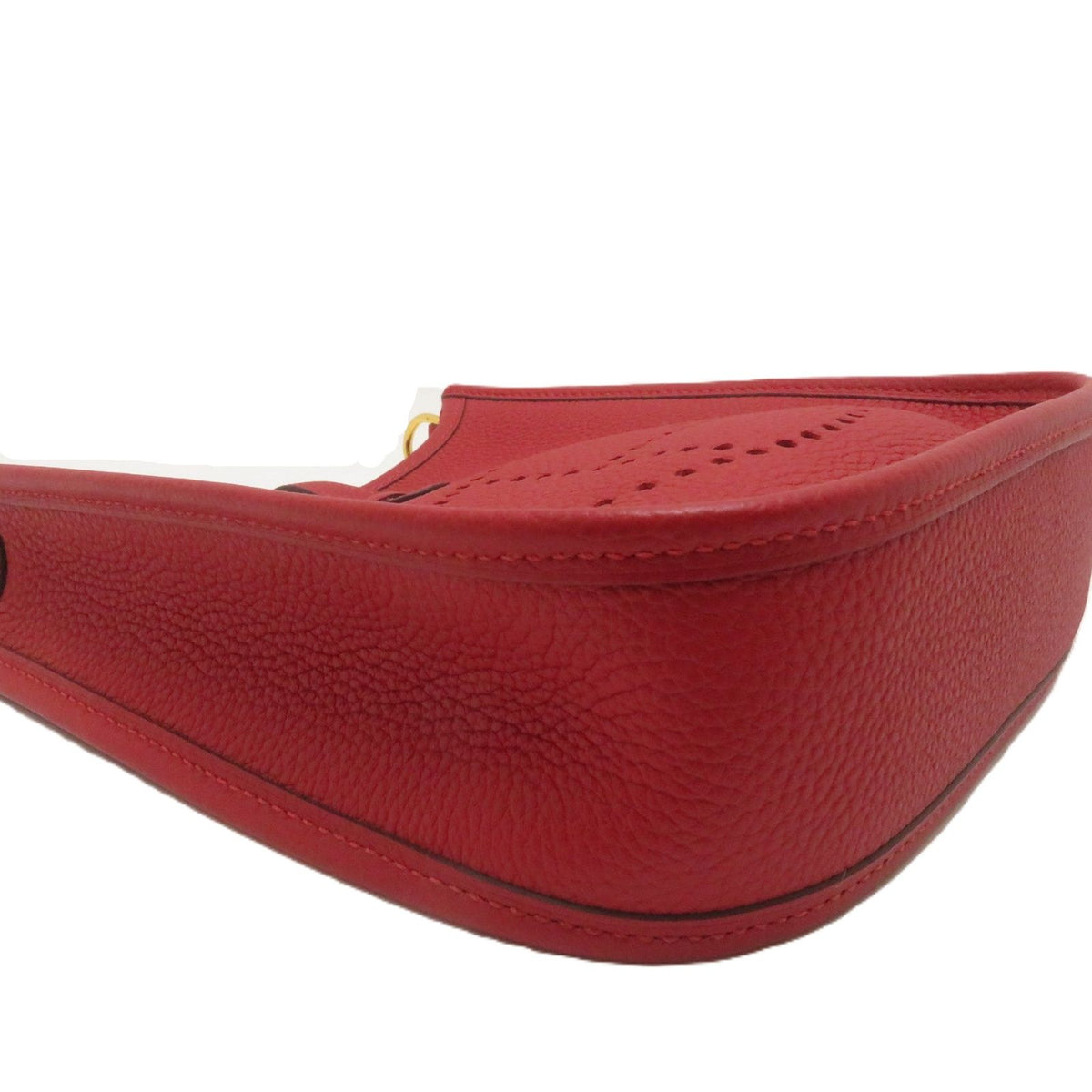 Hermes Evelyne TPM Rouge Shoulder Bag Taurillon Clemence — view 8