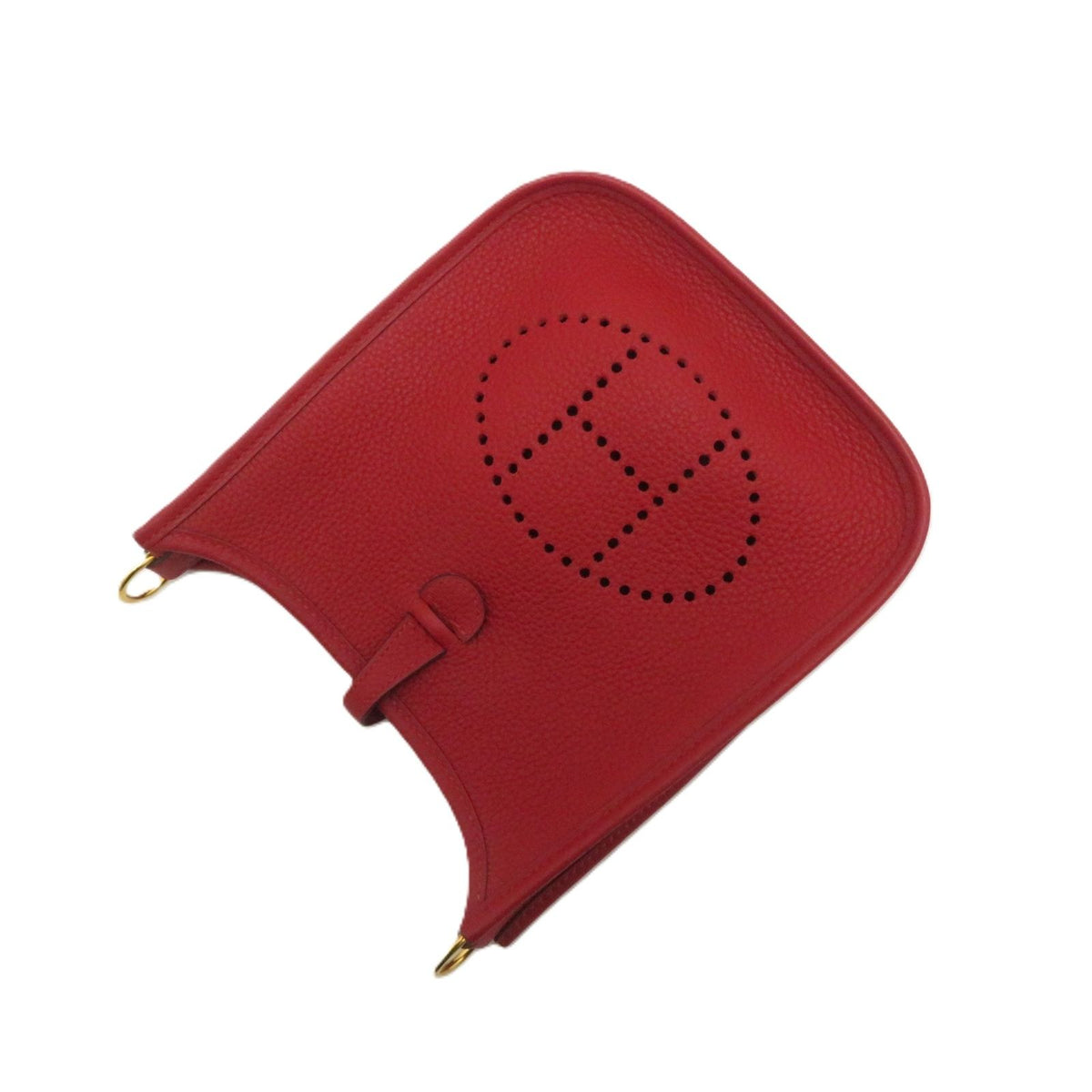 Hermes Evelyne TPM Rouge Shoulder Bag Taurillon Clemence — view 4