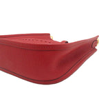 Hermes Evelyne TPM Rouge Shoulder Bag Taurillon Clemence — view 7