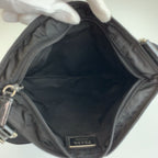 Prada Tessuto Black Silver Nylon Shoulder Bag Pochette — view 8