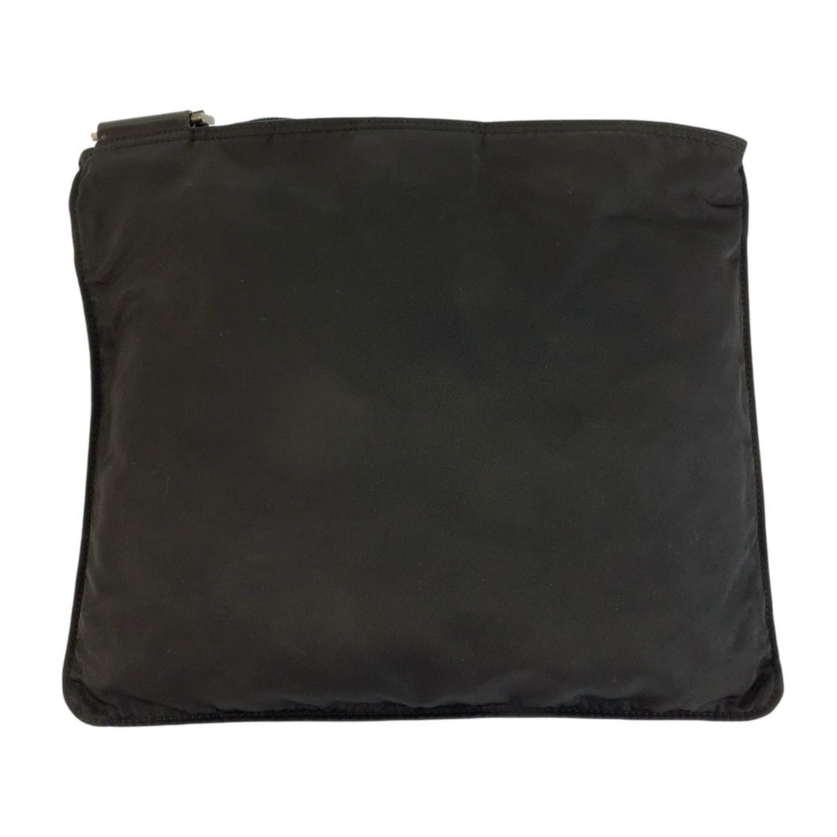 Prada Tessuto Black Silver Nylon Shoulder Bag Pochette — view 2