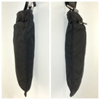 Prada Tessuto Black Silver Nylon Shoulder Bag Pochette — view 7