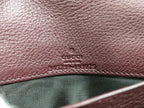 Gucci Wallet Double G Continental Bordeaux Leather Bifold Gold — view 8