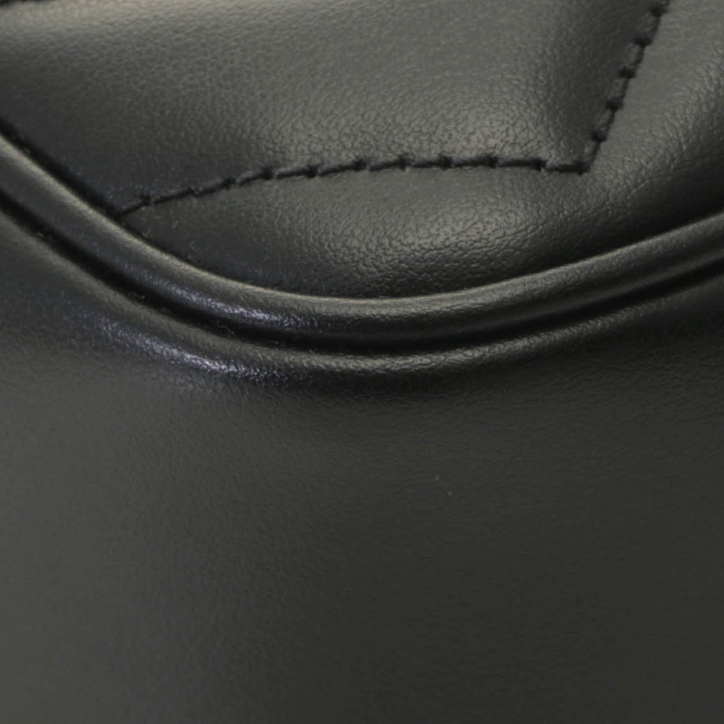 Gucci GG Marmont Quilted Shoulder Bag Leather Black — view 6