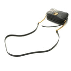Gucci GG Marmont Quilted Shoulder Bag Leather Black — view 4