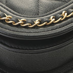 Chanel Chain Shoulder Bag Caviar Leather Black — view 5