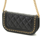 Chanel Chain Shoulder Bag Caviar Leather Black — view 2