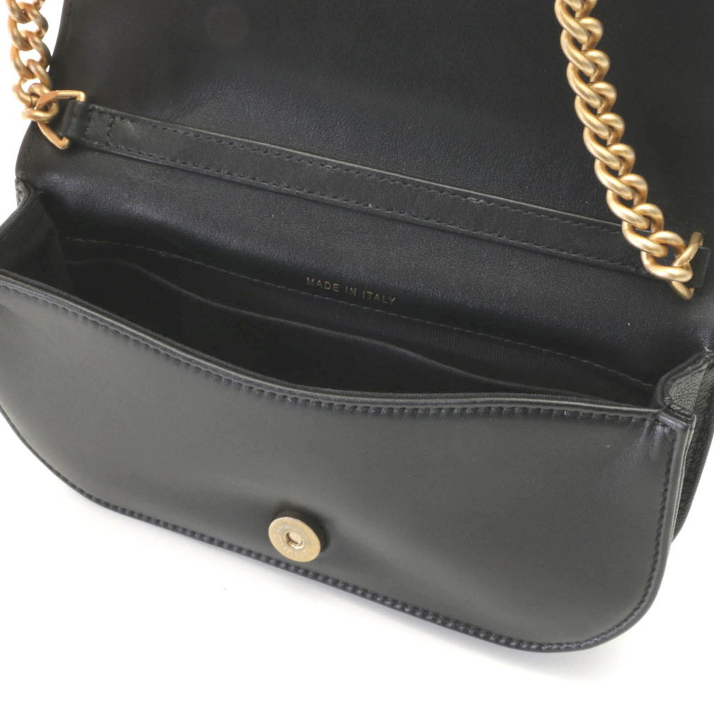 Chanel Chain Shoulder Bag Caviar Leather Black — view 6