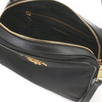 Prada Small Pouch Shoulder Bag Nylon Leather Black — view 7