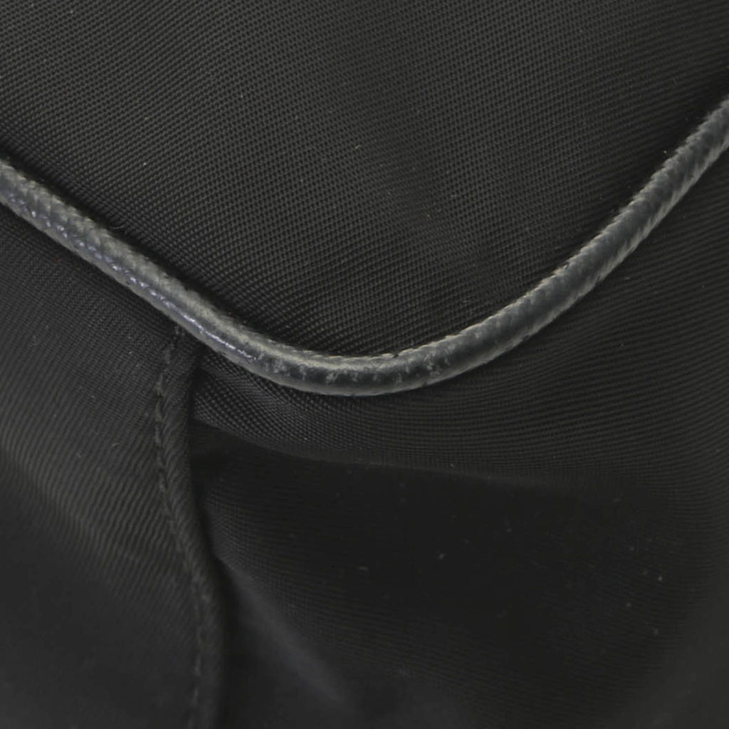 Prada Small Pouch Shoulder Bag Nylon Leather Black — view 6