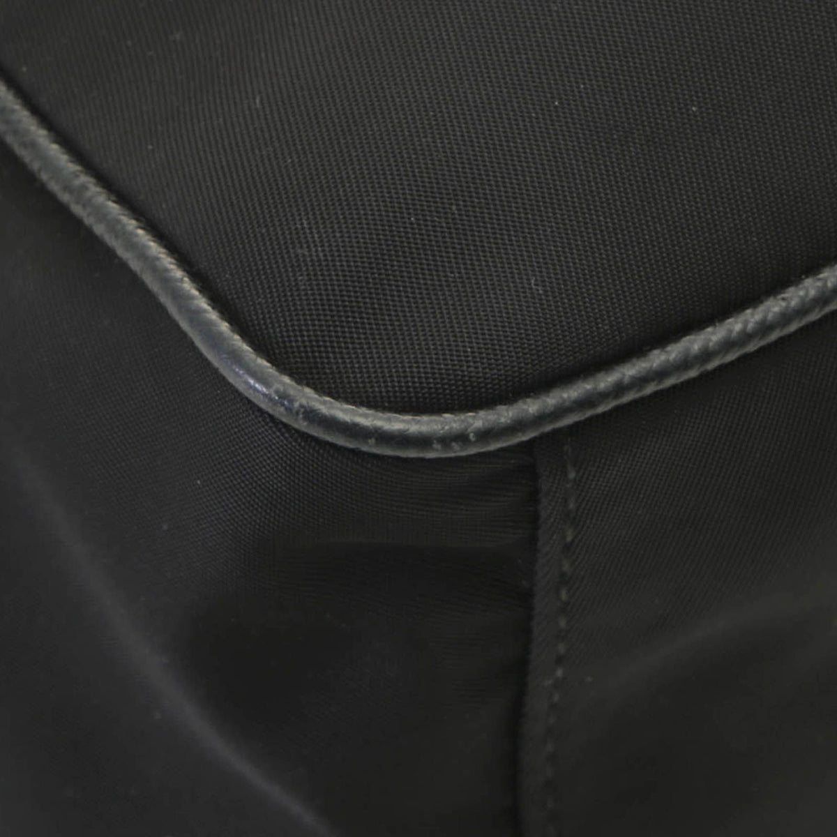Prada Small Pouch Shoulder Bag Nylon Leather Black — view 5