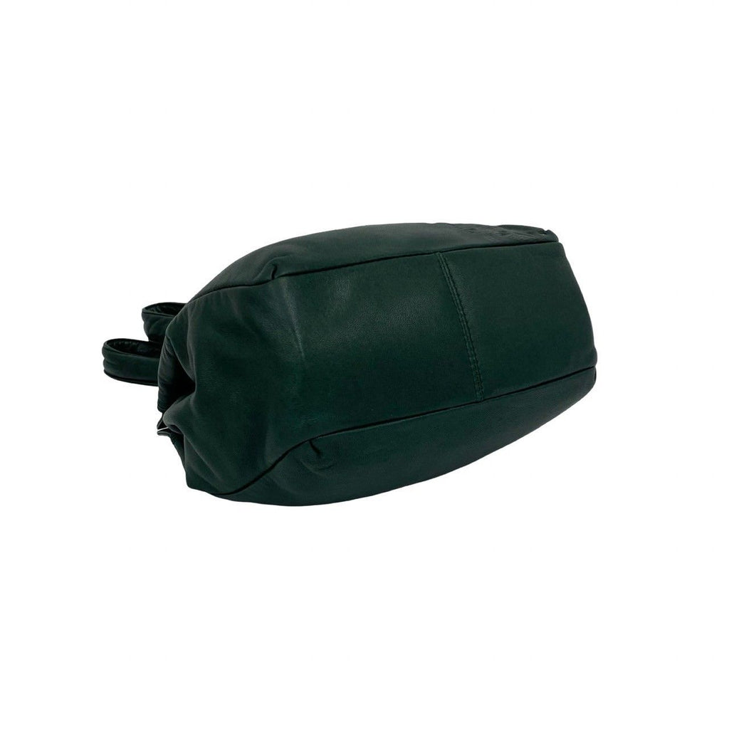 Loewe Vintage Anagram Logo Nappa Leather Handbag Mini Tote Green — view 7