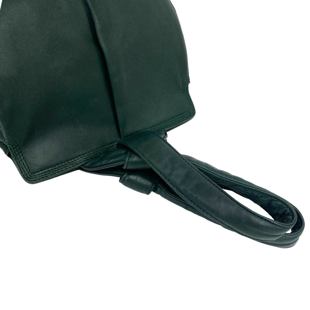 Loewe Vintage Anagram Logo Nappa Leather Handbag Mini Tote Green — view 4