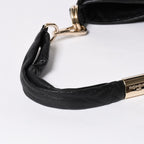 Saint Laurent Tropez Leather Bag Handbag Black Silver — view 5