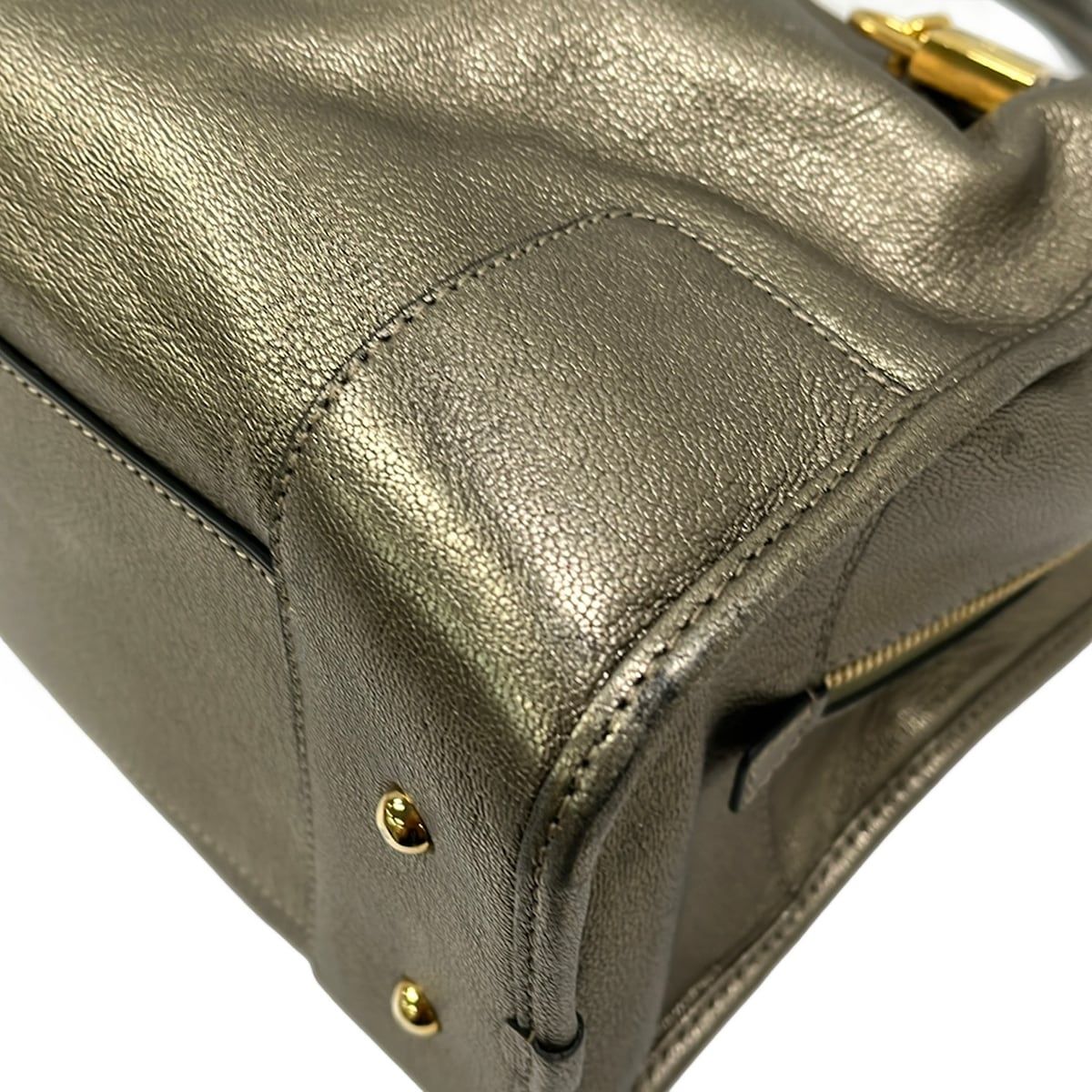 Loewe Handbag Amazona 36 Gray Leather — view 6