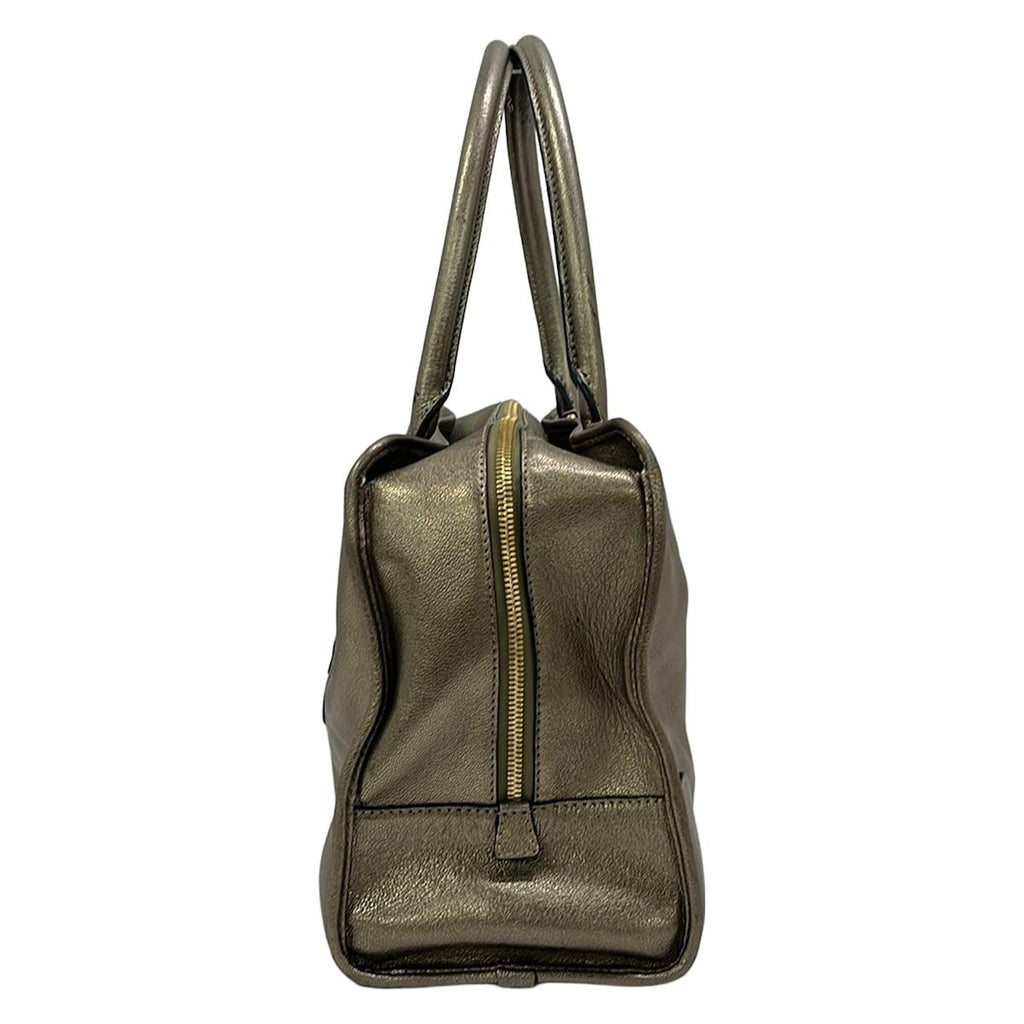 Loewe Handbag Amazona 36 Gray Leather — view 4