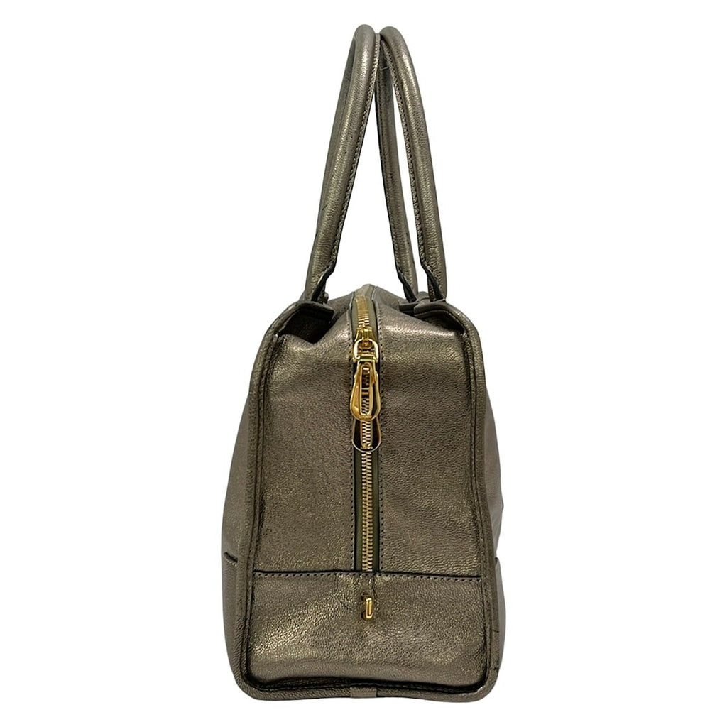Loewe Handbag Amazona 36 Gray Leather — view 2