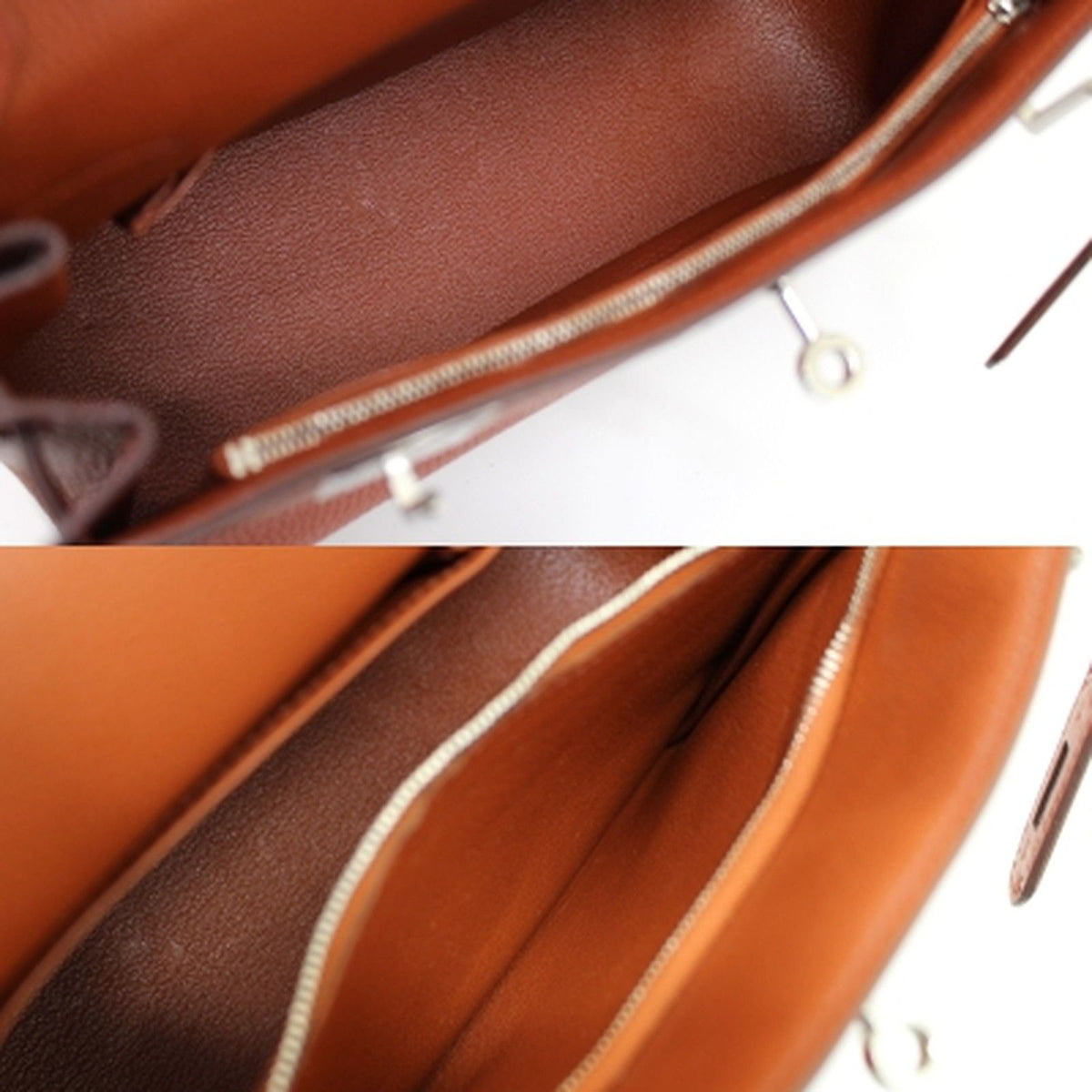 Hermes Jypsiere Shoulder Bag Sanguine Brick Silver — view 4