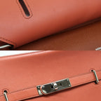 Hermes Jypsiere Shoulder Bag Sanguine Brick Silver — view 5
