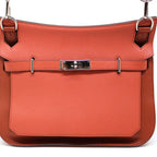 Hermes Jypsiere Shoulder Bag Sanguine Brick Silver